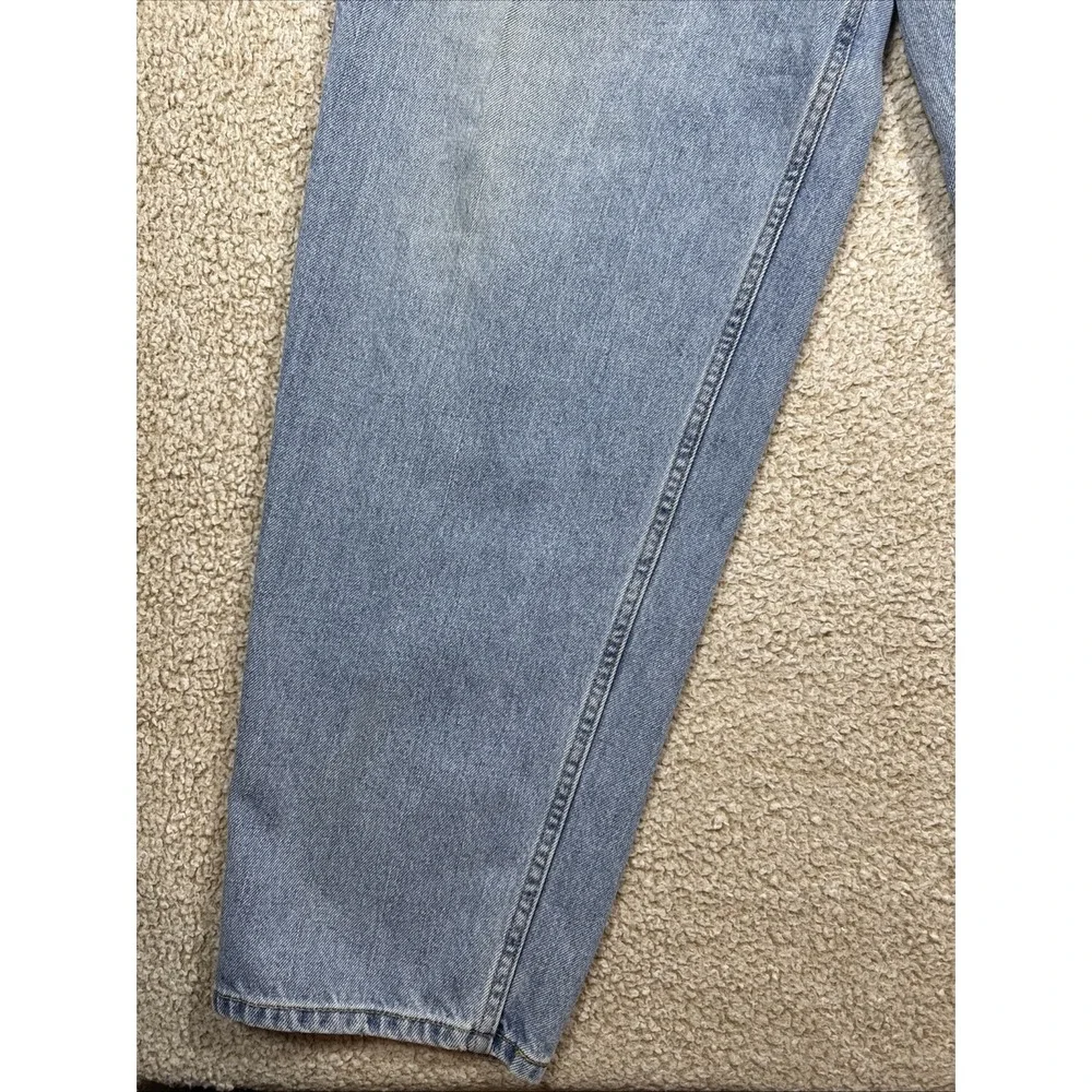 Vintage Levis 560 Comfort Fit Jeans Mens 44x34 Blue Light Wash Denim Western Y2K